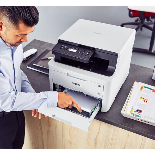  Brother Color MFC-L3770CDW Digital All-in-One Wireless Laser  Printer, White - Print Copy Scan Fax - 3.7 Touch, 25 ppm, 2400 x 600 dpi,  Auto Duplex Printing, 50-Sheet ADF, Ethernet, NFC, Tillsiy