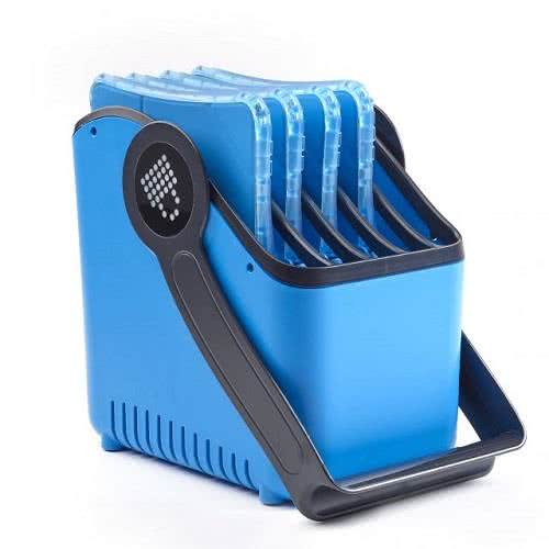 Lockncharge 10019 Shipping & Storage Boxes Large 5-slot Plastic Device Basket - Set Of 6 048234100196