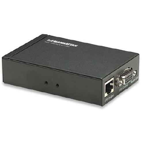 Manhattan 177344 Video Consoles/Extenders Manhattan Vga Cat5/5e/6 Extender - 1 Input Device - 2 Output Device - 984.25 Ft Range - 2 X Network  728072263894