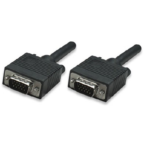 Manhattan 337342 Cables Manhattan Svga Hd15 Male To Hd15 Male Monitor Cable, 100', Black - Fully Shielded To Reduce Emi Inte 033200007340