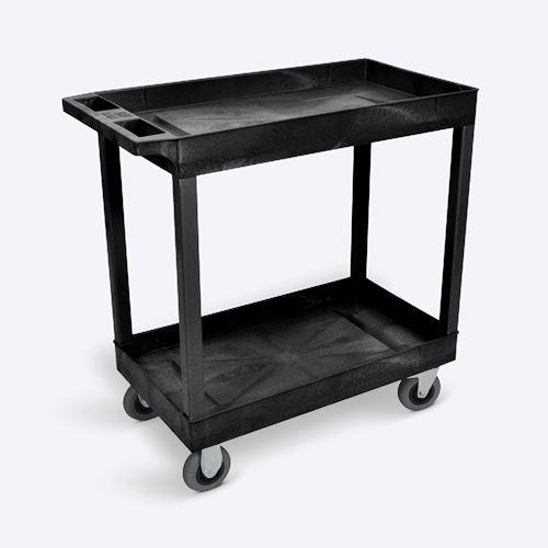 Luxor - H.Wilson EC11SP5-B Carts & Dollies Black 18x32 2 Tub Cart Sp5 Cas (ec11sp5-b) Ec11sp5b 847210035138