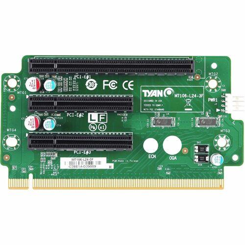 Tyan M7106-L24-3F Riser Cards Tyan 2u Riser Card - 3 X Pci Express 3.0 X16, Pci Express 3.0 X8 - Pci Express 3.0 - Left Side - 2u  M7106l243f 635872036095