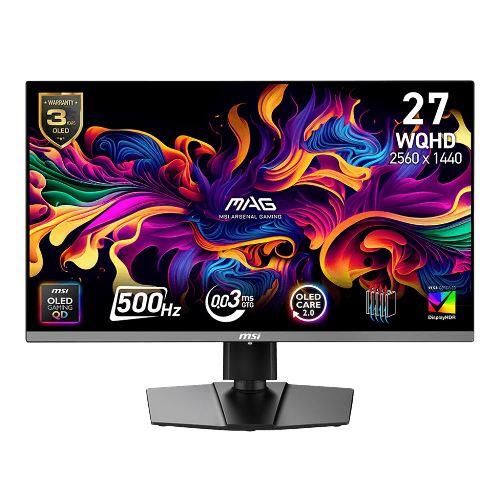Msi MAG272QPQDOLEDX50 Monitors Msi Mag 272qp Qd-oled X50 27" Class Wqhd Gaming Oled Monitor - 16:9 - 26.5" Viewable - Quantum Dot O 824142418475