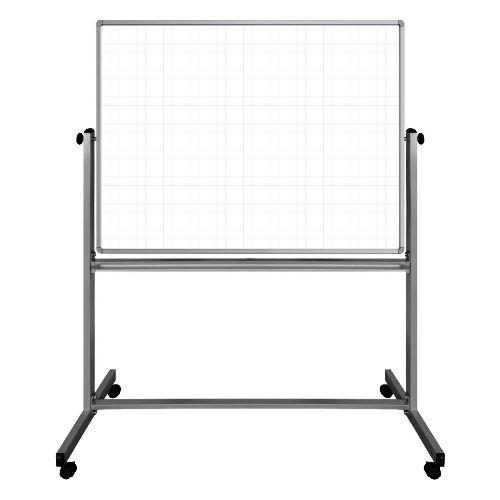 Luxor - H.Wilson MB4836LB Erase Boards "48” X 36” Mobile Magnetic Double-sided Ghost Grid (mb4836lb) 847210038191