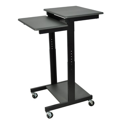 Luxor - H.Wilson PS3945 Tables & Desks Luxor Adjustable Height Mobile Computer Workstation - 45" Height X 24" Width X 31" Depth - Laminate  812552013847