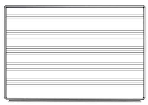 Luxor - H.Wilson WB7248M Erase Boards 72x48 Wallmount Musicboard (wb7248m) 847210036784