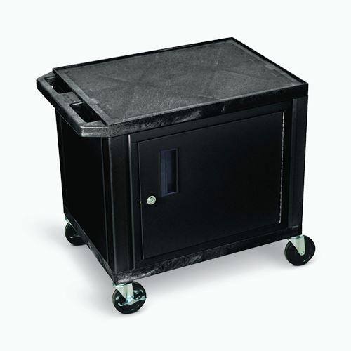 Luxor - H.Wilson WT26C2E Carts & Dollies Black 26" Black Cab Tfy W/4" Cst (wt26c2e) 812552017470