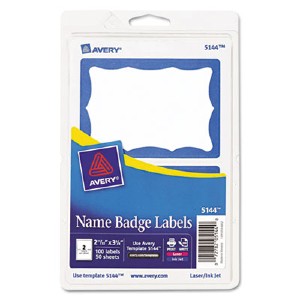 Avery Dennison AVE5143 Name Badge Label for sale online 
