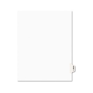 Pack of 25 Avery 01379 Avery-Style Preprinted Legal Side Tab Divider Letter Exhibit I White 