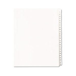 Avery Side Tab Collated Legal Index Dividers - 25 x Divider(s) - Printed Tab(s) - Digit - 1-25 - 25...