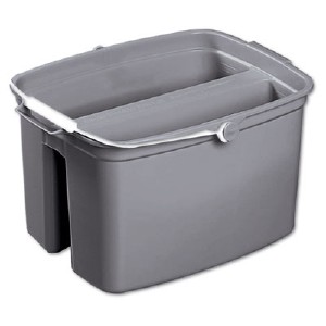 Double Utility Pail, 17 Qt, Plastic, Gray (FG261700GRAY) (RCP2617GRA)
