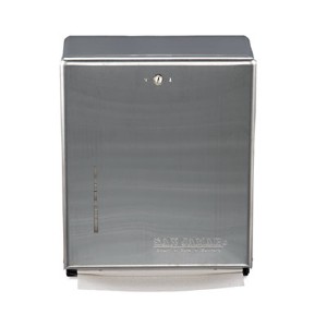 C-Fold/Multifold Towel Dispenser, 11.38 X 4 X 14.75, Stainless Steel (T1900SS) (SJMT1900SS)