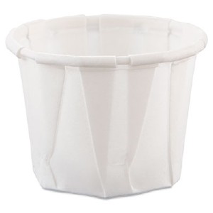 Solo Multi-pleated Portion Cups - 0.75 fl oz - 5000 / Carton - White - Paper - Hot Drink, Cold...