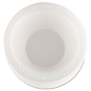 Dart Unlaminated Dinnerware Foam Bowls - 12 fl oz Bowl - Foam - White - 1000 Piece(s) / Carton...