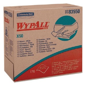 Wypall GeneralClean X50 Cleaning Cloths - Pop-Up Box - For Glass - 12.50