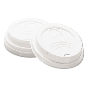 Dixie Small Hot Cup Lids by GP Pro - Dome - Plastic - 100 / Pack (9538DX) (DXE9538DX) pg.470.
