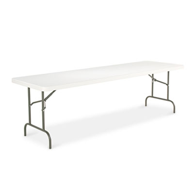 Alera 65601 Uncategorized Resin Rectangular Folding Table, Square Edge, 96w X 30d X 29h, Platinum (65601) (ale65601) Pg.270. ALE65601 042167656010