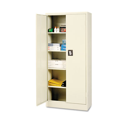 Alera CM6615PY Uncategorized Space Saver Storage Cabinet, Four Shelves, 30w X 15d X 66h, Putty (cm6615py) (alecm6615py) Pg.287. ALECM6615PY 