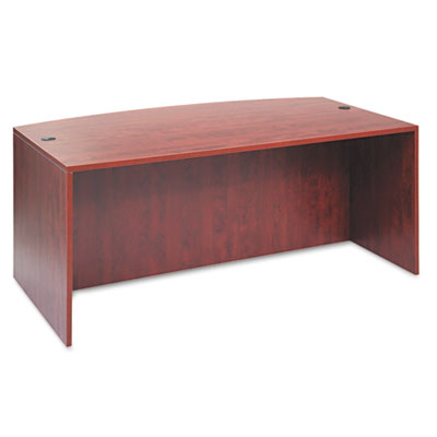 Alera VA227236MC Uncategorized Alera Valencia Series Bow Front Desk Shell, 71" X 41.38" X 29.63", Medium Cherry (va227236mc) (aleva ALEVA227236MC 042167300029
