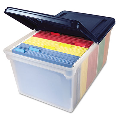 Advantus Corp 55797 Shipping & Storage Boxes Extra-capacity File Tote With Lid AVT55797 024591557972