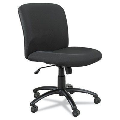 Safco 3491BL Chairs & Seating Big And Tall Executive Mid-back Chair SAF3491BL 073555349122