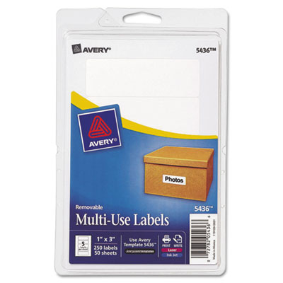 Avery Dennison 05436 Labels Multipurpose Label AVE05436 072782054366
