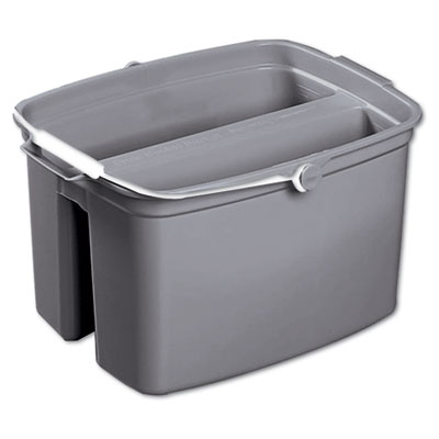 Rubbermaid FG261700GRAY Uncategorized Double Utility Pail, 17 Qt, Plastic, Gray (fg261700gray) (rcp2617gra) RCP2617GRA 10086876013204