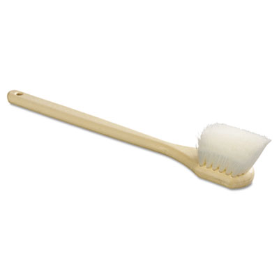Unisan 4420 Uncategorized Utility Brush, Cream Nylon Bristles, 5.5" Brush, 14.5" Tan Plastic Handle (4420) (bwk4420) BWK4420 10749507984754