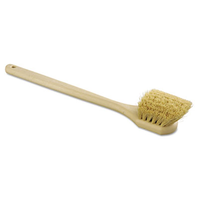 Unisan 4220 Uncategorized Utility Brush, Cream Tampico Bristles, 5.5" Brush, 14.5" Tan Plastic Handle (4220) (bwk4220) BWK4220 10749507984792