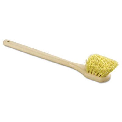 Unisan 4320 Uncategorized Utility Brush, Cream Polypropylene Bristles, 5.5" Brush, 14.5" Tan Plastic Handl (4320) (bwk4320) BWK4320 10749507984778