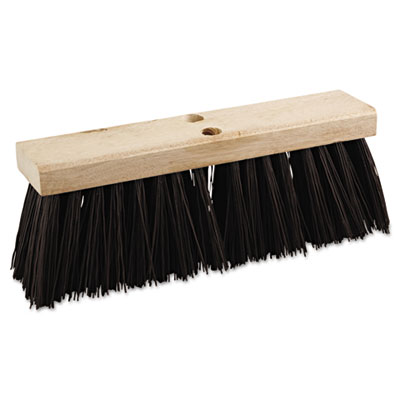 Unisan 73160 Uncategorized Street Broom Head, 6.25" Brown Polypropylene Bristles, 16" Brush (73160) (bwk73160) BWK73160 10749507984693