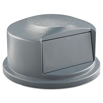 Rubbermaid FG264788GRAY Uncategorized Round Brute Dome Top Receptacle, Push Door For 44 Gal Containers, 24.81" Diamete (fg264788gray) (rcp RCP264788GRA 