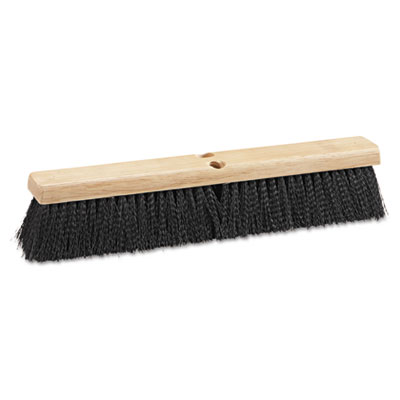 Unisan 20618 Uncategorized Floor Brush Head, 3" Black Medium Weight Polypropylene Bristles, 18" Brush (20618) (bwk20618) BWK20618 10749507984921