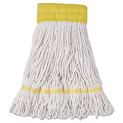 Unisan 501WH Uncategorized Super Loop Wet Mop Head, Cotton/synthetic Fiber, 5" Headband, Small Size, White, (501wh) (bwk501wh) BWK501WH 10749507982477