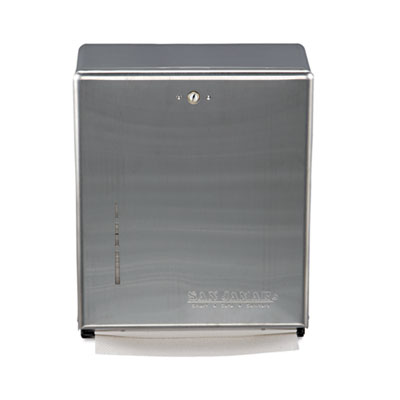 San Jamar T1900SS Uncategorized C-fold/multifold Towel Dispenser, 11.38 X 4 X 14.75, Stainless Steel (t1900ss) (sjmt1900ss) SJMT1900SS 00759376123508