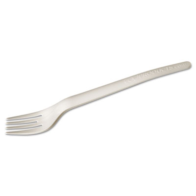 Eco-Products EPS012 Cutlery 6" Fork - Plantware High-heat Utensils ECOEPS012 644632901818