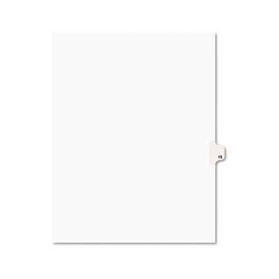 Avery Dennison 11925 Tab Indexes Individual Legal Exhibit Dividers - Avery Style - Unpunched AVE11925 072782119256