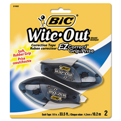 Bic WOECGP21WHI Correction Tapes Wite-out Ez Correct Grip Correction Tape BICWOECGP21 070330516021