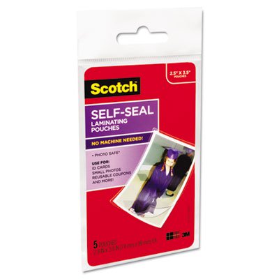Scotch Front and Back Self-Seal Laminating Pouches - Wallet Size