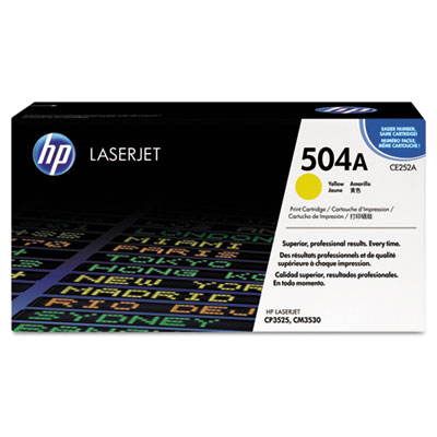Hp CE252A Toners & Ink Cartridges Hp 504a (ce252a) Yellow Original Laserjet Toner Cartridge 807027519375