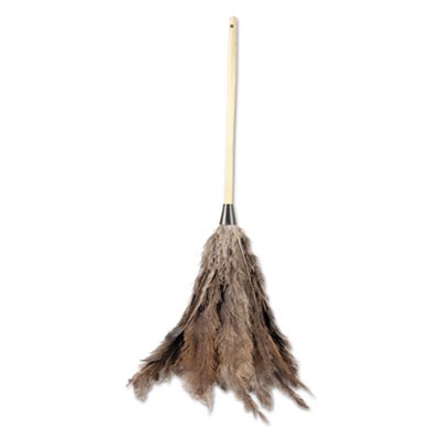 Unisan 31FD Uncategorized Professional Ostrich Feather Duster, 16" Wood Handle, 12" Gray Bristle (31fd) (bwk31fd) BWK31FD 10749507983924
