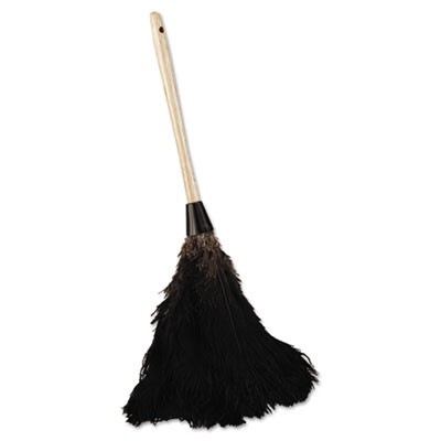 Unisan 20BK Uncategorized Professional Ostrich Feather Duster, 10" Wood Handle (20bk) (bwk20bk) BWK20BK 10749507983979