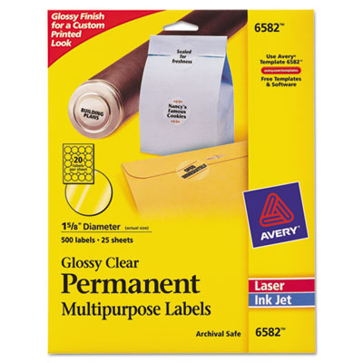 Avery Dennison 06582 Labels Multipurpose Label AVE6582 072782065829