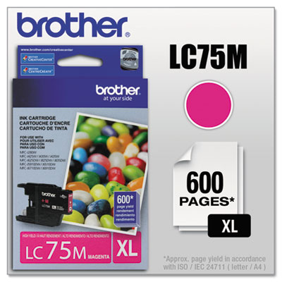 Brother LC75M Toners & Ink Cartridges Xl Series Ink Cartridge BRTLC75M 012502627326