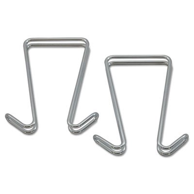 Alera CH2SR Uncategorized Double Sided Partition Garment Hook, Steel, 0.5 X 3.38 X 4.75, Over-the-door/ove (ch2sr) (alech2sr)  ALECH2SR 50042167200089