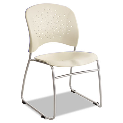 Safco 6804LT Uncategorized Reve Guest Chair With Sled Base, 19.75" X 23.5" X 33.5", Latte Seat, Latte Back, (6804lt) (saf6804lt SAF6804LT 50073555680442