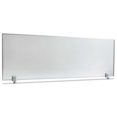 Alera PP4718 Uncategorized Polycarbonate Privacy Panel, 47w X 0.5d X 18h, Silver/clear (pp4718) (alepp4718) Pg.37. ALEPP4718 