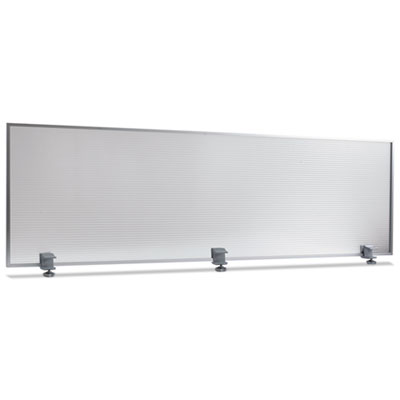 Alera PP6518 Uncategorized Polycarbonate Privacy Panel, 65w X 0.5d X 18h, Silver/clear (pp6518) (alepp6518) Pg.37. ALEPP6518 