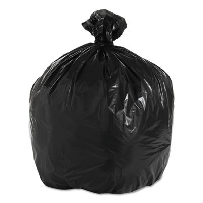 Unisan X6639XKKR01 Uncategorized Recycled Low-density Polyethylene Can Liners, 33 Gal, 1.6 Mil, 33" X 39", Black, (x6639xkkr01) (bwk5 BWK520 00749507981312
