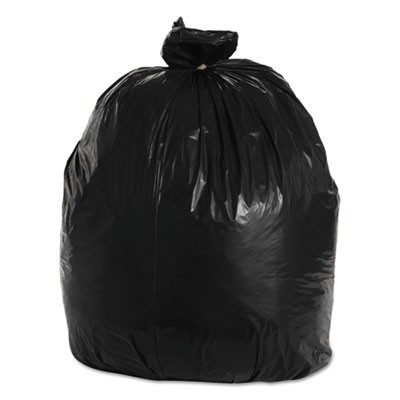 Unisan X6639SKKR01 Uncategorized Recycled Low-density Polyethylene Can Liners, 33 Gal, 1.2 Mil, 33" X 39", Black, (x6639skkr01) (bwk5 BWK516 00749507981350